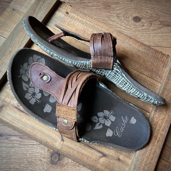 Cushe leather sandals women’s size 7 - Picture 4 of 8